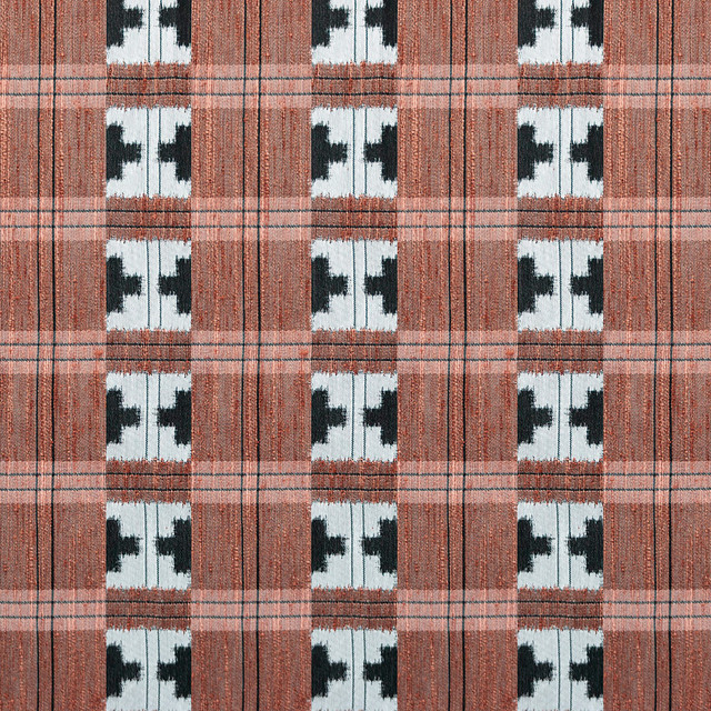 Takara in Rojo, Upholstery Fabric by Gaston Y Daniela