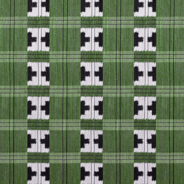 Takara in Verde, Upholstery Fabric by Gaston Y Daniela