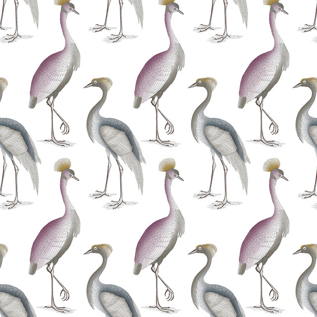 Garza Real in Lavanda/azul, Multipurpose Fabric by Gaston Y Daniela