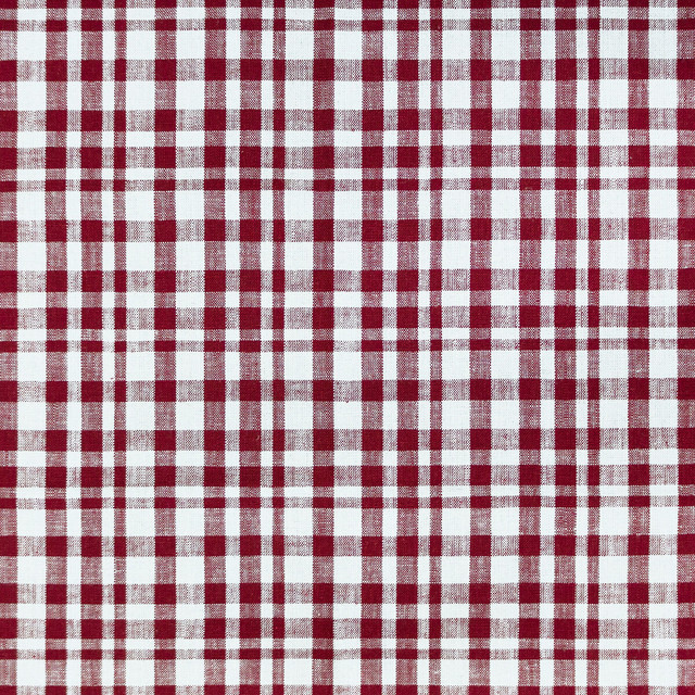 Drach in Blanco/burdeos, Upholstery Fabric by Gaston Y Daniela