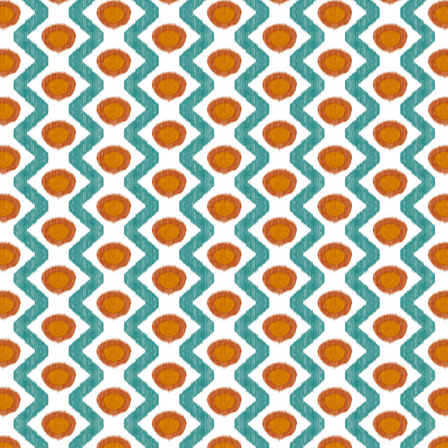 Cala Marsal in Turquesa Teja, Multipurpose Fabric by Gaston Y Daniela