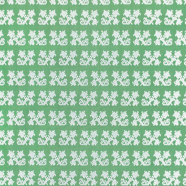 Tulip in Verde Agua, Upholstery Fabric by Gaston Y Daniela