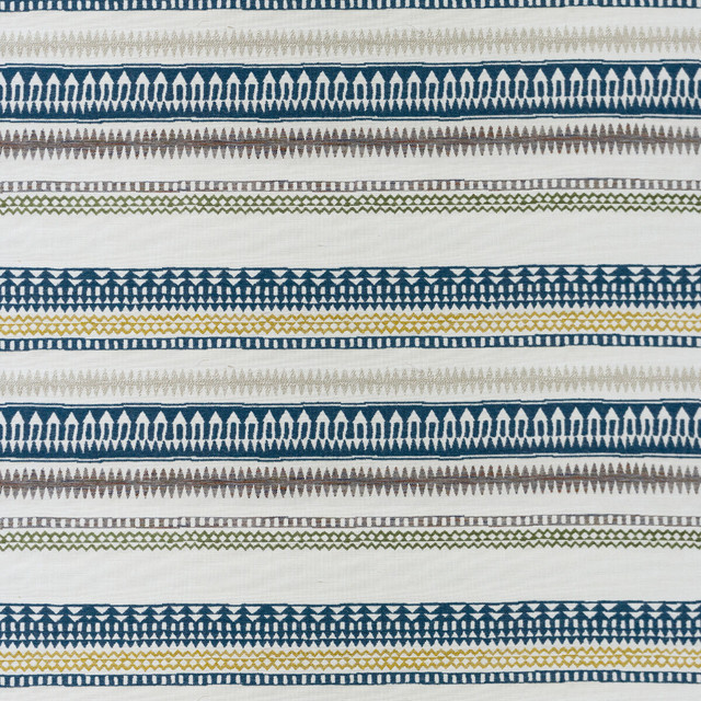 Ankara in Azul/verde, Upholstery Fabric by Gaston Y Daniela