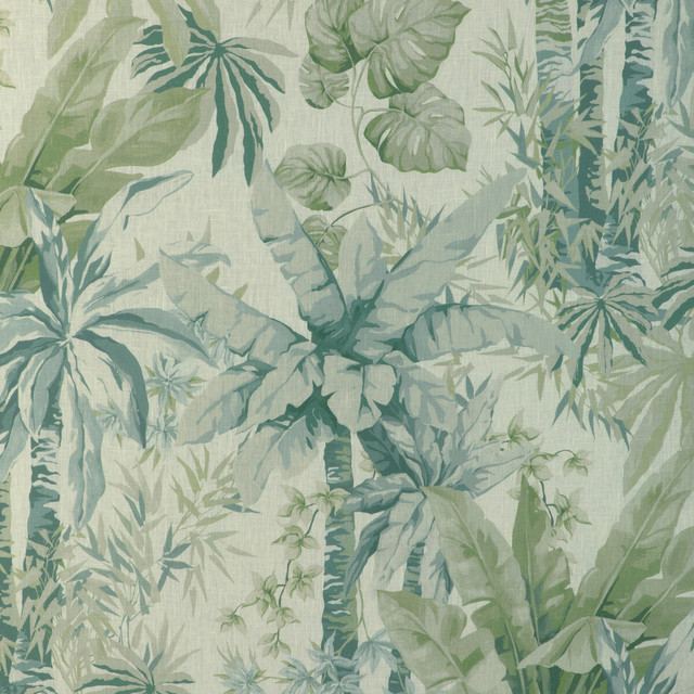 Junglewood in Blue Sage, Multipurpose Fabric by Kravet Couture