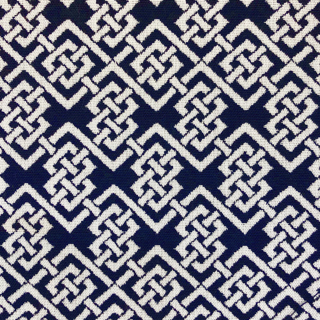 Ephraim in Navy, Upholstery Fabric by Gaston Y Daniela