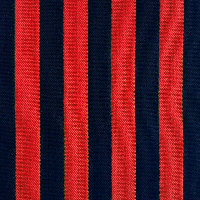 Benjamin in Rojo/navy, Upholstery Fabric by Gaston Y Daniela