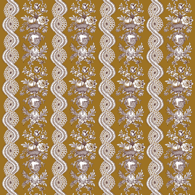 Pilara in Ocre, Multipurpose Fabric by Gaston Y Daniela