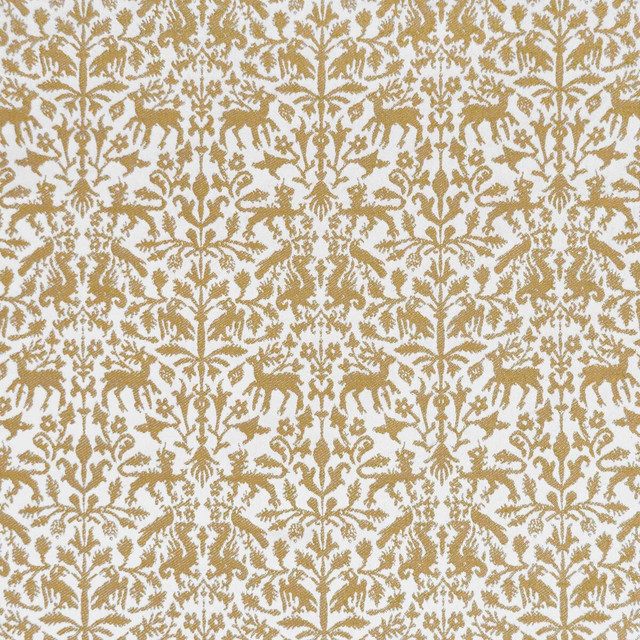 Augusta Emerita in Ocre, Upholstery Fabric by Gaston Y Daniela