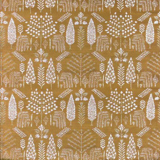 Octubre in Ocre, Upholstery Fabric by Gaston Y Daniela