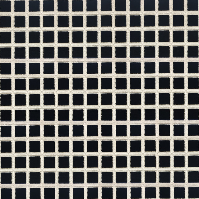 Buitrago in Negro/blanco, Upholstery Fabric by Gaston Y Daniela