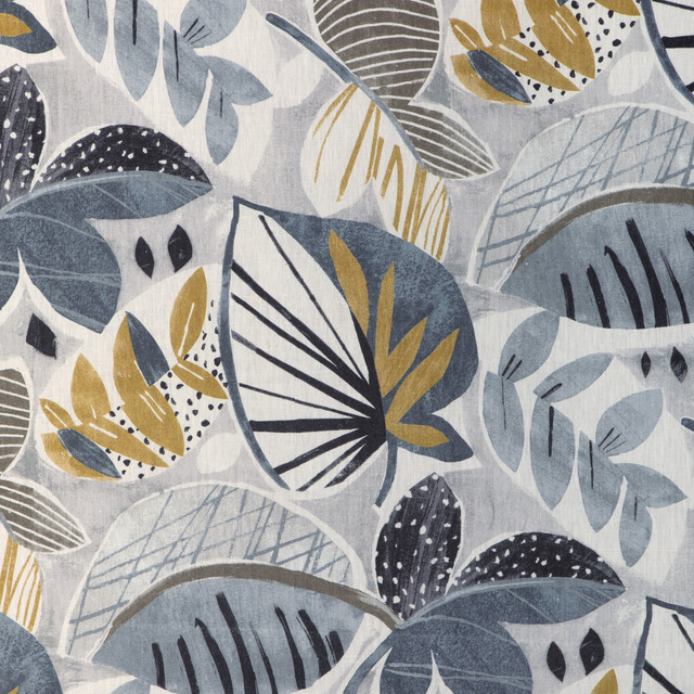 Leaf-a-lot in Nickel, Multipurpose Fabric by Kravet Basics
