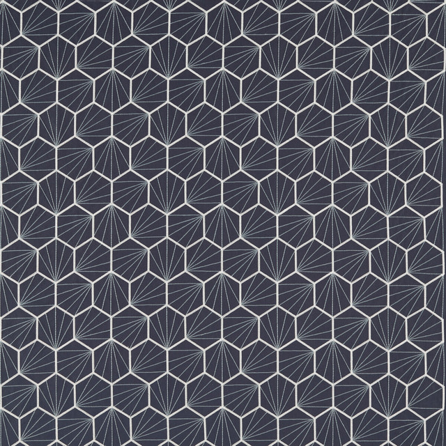 Aikyo in Midnight, Drapery Fabric by Scion