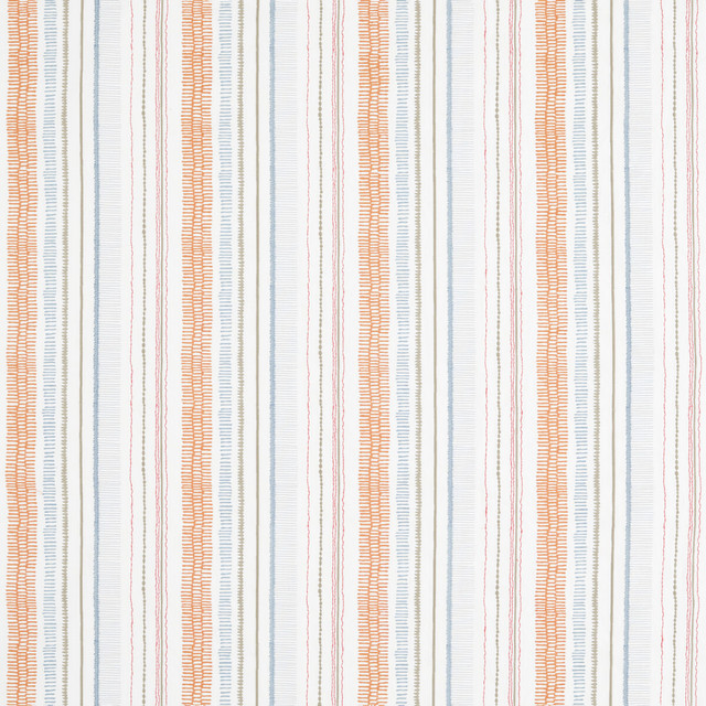 Noki in Satsuma/sky/pebble, Drapery Fabric by Scion
