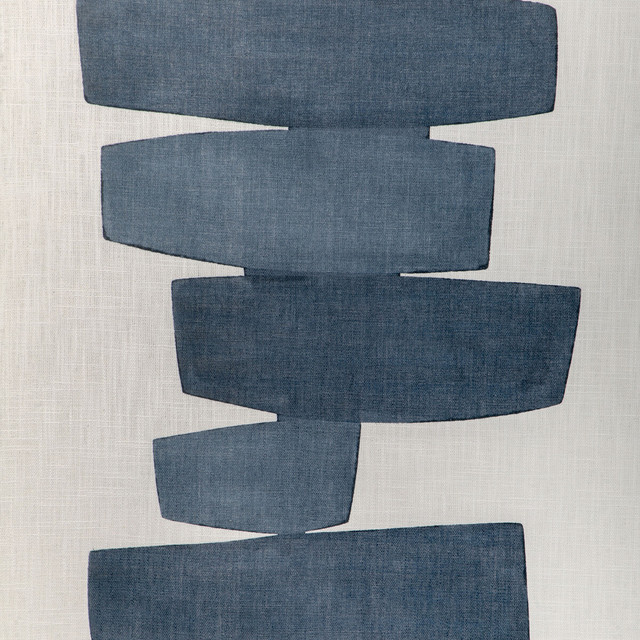 Stacked in Indigo, Multipurpose Fabric by Kravet Couture