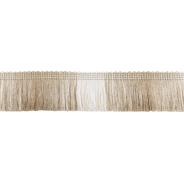 Daintree Fringe in Ivory/natural, Trim Fabric by Kravet Couture