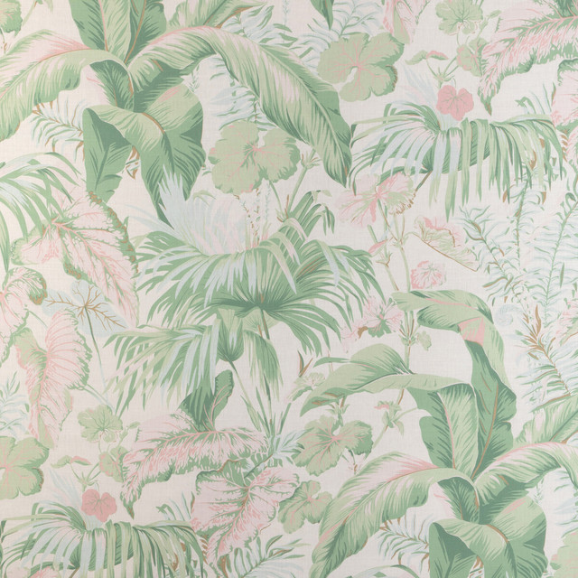 Yasuni in Pink Palm, Multipurpose Fabric by Kravet Couture