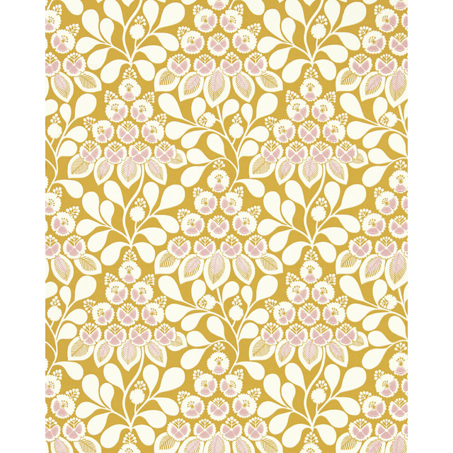 Elsa in Chai/milkshake, Wallcovering by Scion