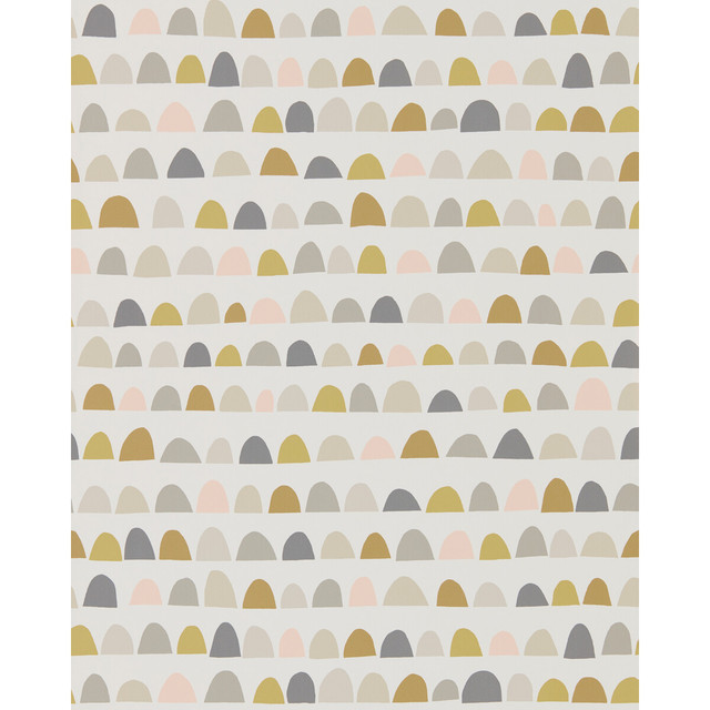 Priya in Blush/honey/linen, Wallcovering by Scion