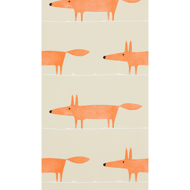 Mr Fox Wp in Ginger, Wallcovering by Scion