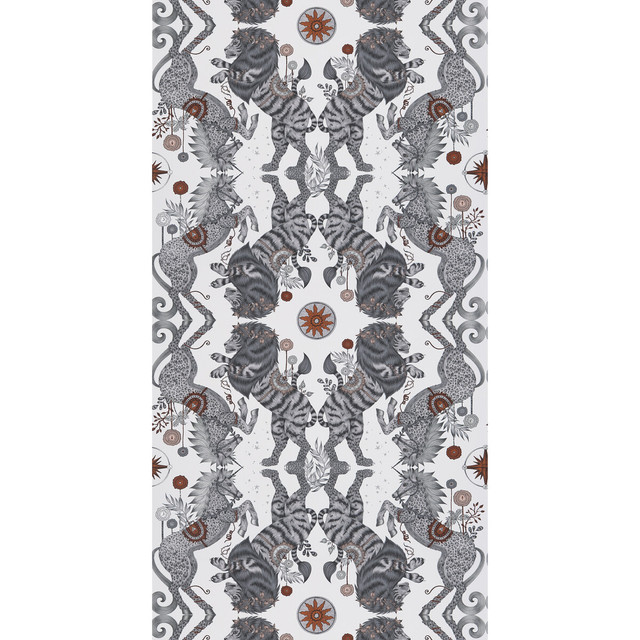 Caspian Wp in Nude, Wallcovering by Clarke & Clarke