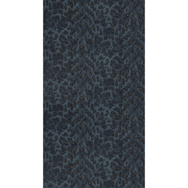 Felis in Navy, Wallcovering by Clarke & Clarke