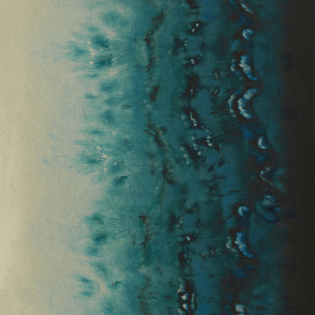 Disperse in Teal Wp, Wallcovering by Clarke & Clarke