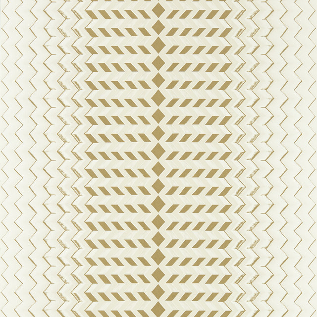 Fragment in Natural/gold Wp, Wallcovering by Clarke & Clarke