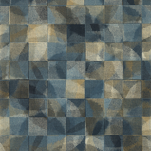 Impatto in Midnight Wp, Wallcovering by Clarke & Clarke