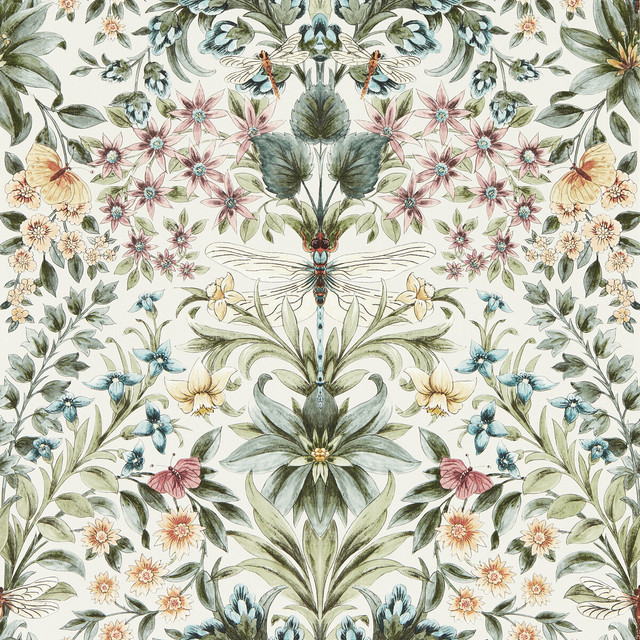 Mirabell in Summer Wp, Wallcovering by Clarke & Clarke