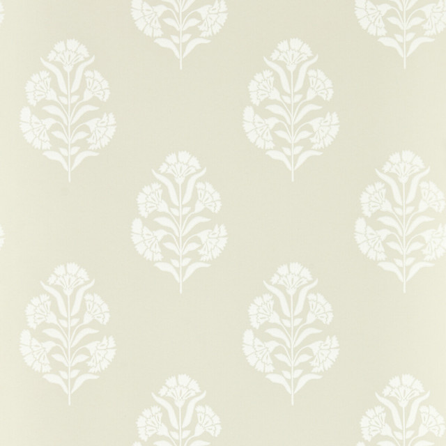 Standen in Natural Wp, Wallcovering by Clarke & Clarke