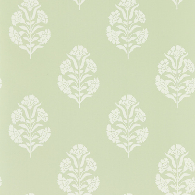 Standen in Sage Wp, Wallcovering by Clarke & Clarke