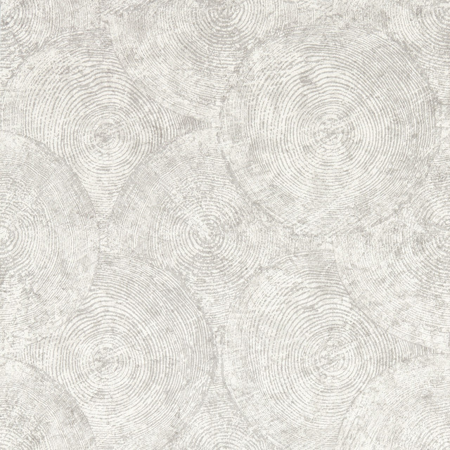 Silvan in Putty Wp, Wallcovering by Clarke & Clarke