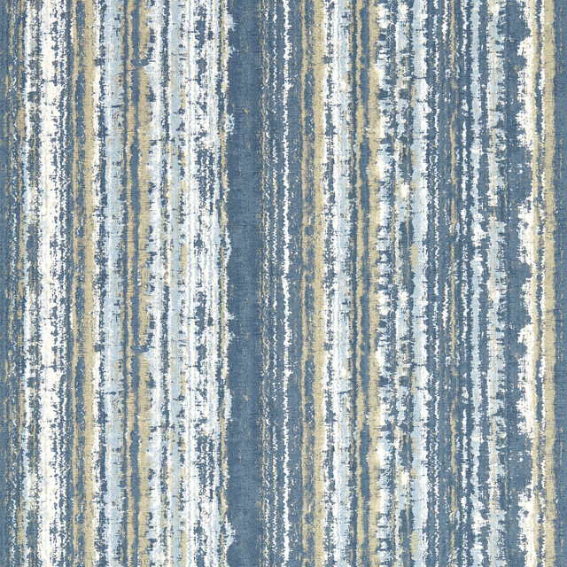 Striatus in Midnight Wp, Wallcovering by Clarke & Clarke