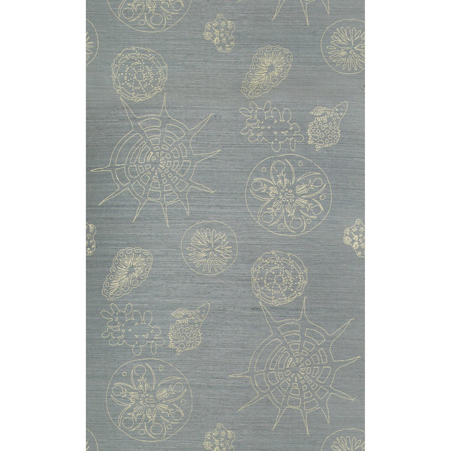 Telescopic G in Surf / Sand, Wallcovering by Kravet Couture