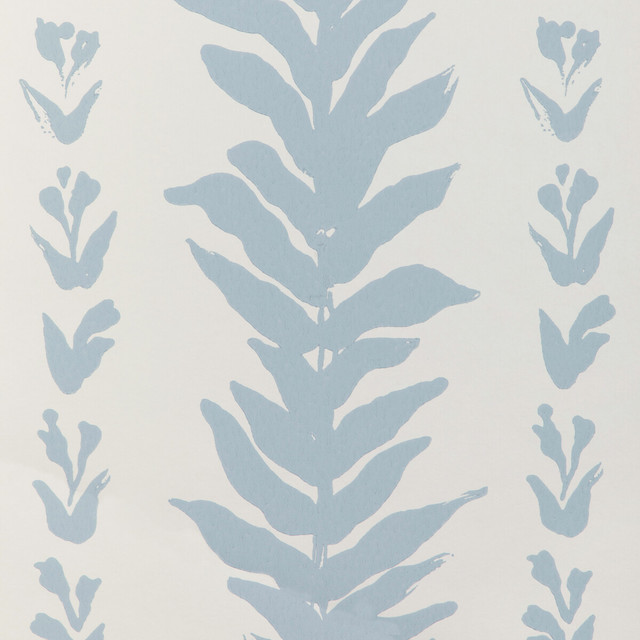 Climbing Leaves Wp in Chambray, Wallcovering by Kravet Couture