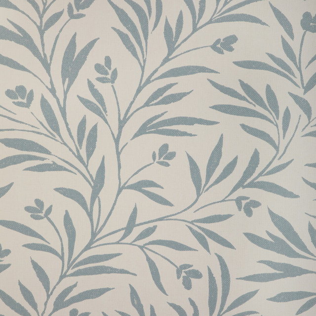 Wispy Vines Wp in Chambray, Wallcovering by Kravet Couture