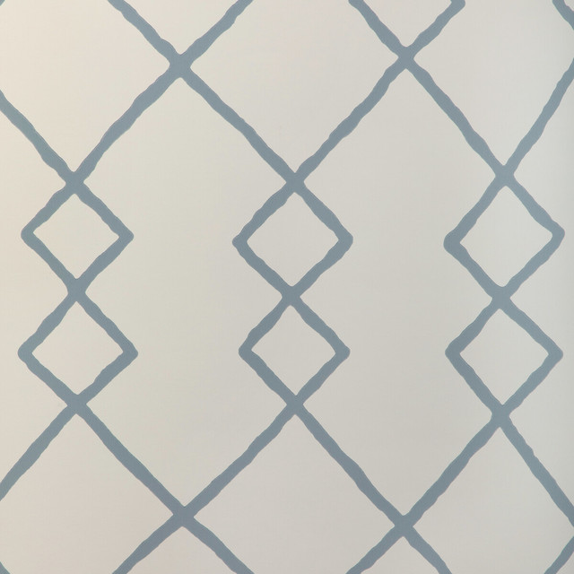Geo Graphica Wp in Chambray, Wallcovering by Kravet Couture