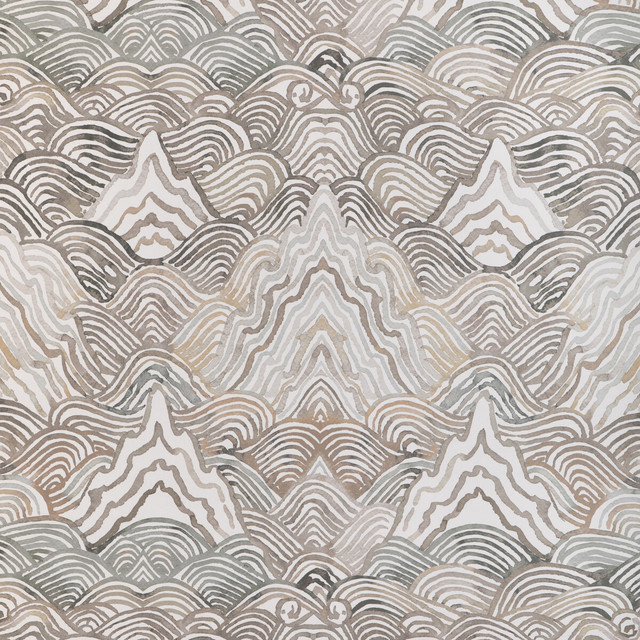 Shangri La Wp in Stone, Wallcovering by Kravet Couture