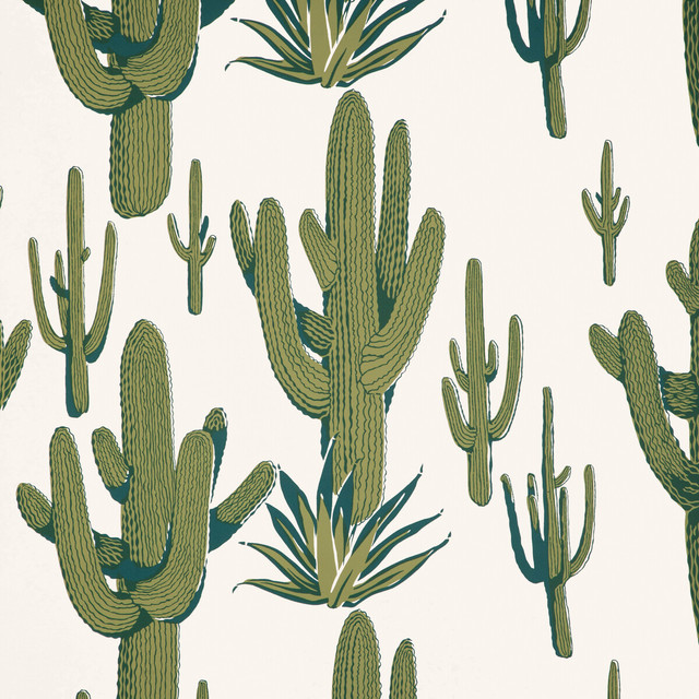 Cacti Land Wp in Agave, Wallcovering by Kravet Couture