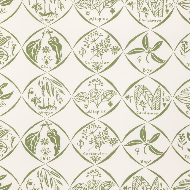 Spices Wp in Cactus, Wallcovering by Kravet Couture