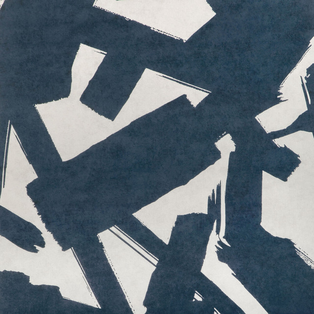 Bold Lines Wp in Indigo, Wallcovering by Kravet Couture
