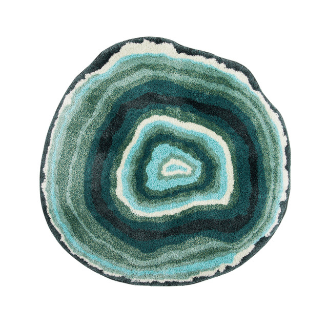 Green Agate Bath Rug by Graccioza