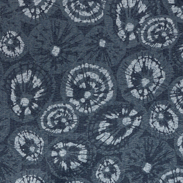 Erizo De Mar in Indigo, Multipurpose Fabric by Kravet Couture