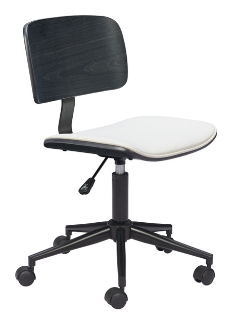 Zuo Modern Duravel Office Chair White & Black