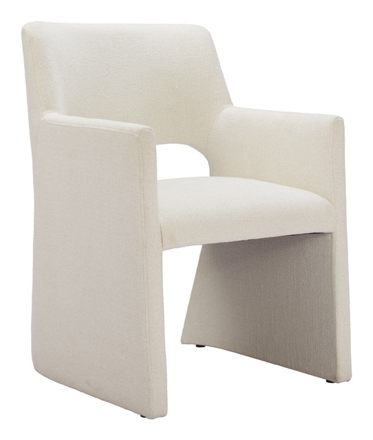 Zuo Modern Minet Dining Chair Linen White