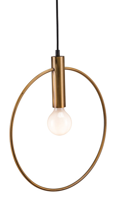 Zuo Modern Irenza Ceiling Lamp Brass