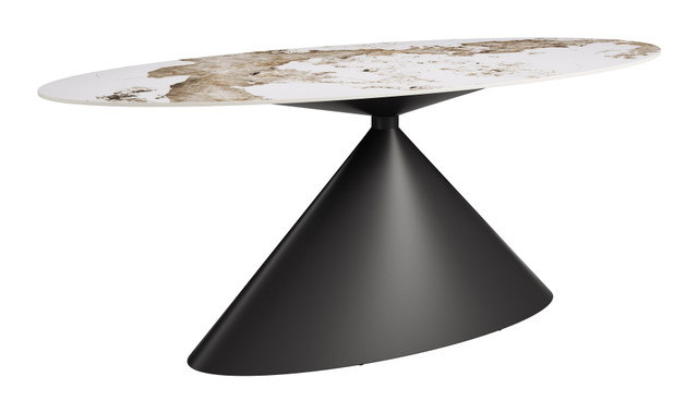 Zuo Modern Armana Dining Table White & Brown
