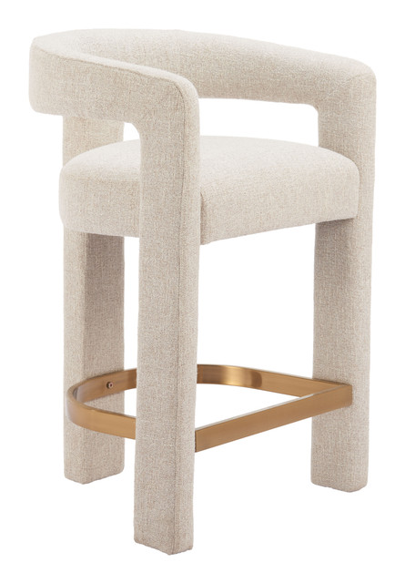 Zuo Modern Saiko Counter Stool Beige