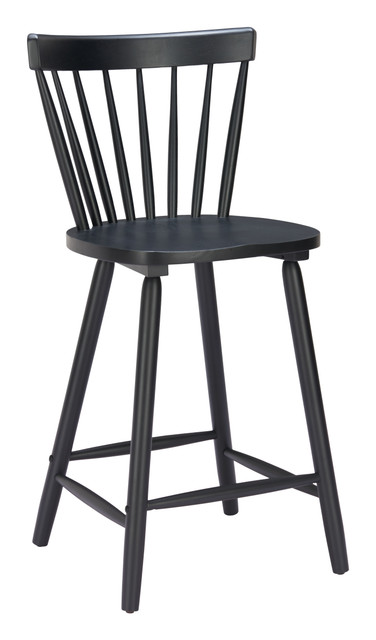 Zuo Modern Tyce Counter Stool (Set of 2) Black