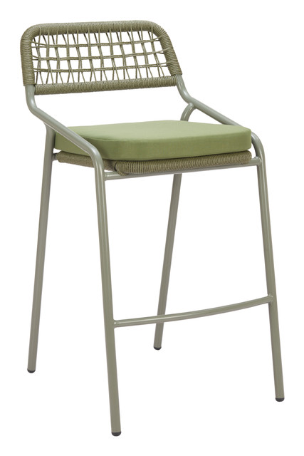 Zuo Modern Rio Barstool (Set of 2) Green